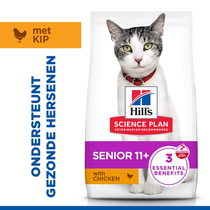 Hill's science plan feline senior 11+ chicken 1,5kg Kattenvoer - afbeelding 2