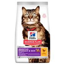 Hill's science plan feline sensitive stomach & skin 1,5 kg Kattenvoer
