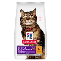 Hill's science plan feline sensitive stomach & skin 1,5 kg Kattenvoer