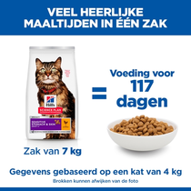 Hill's science plan feline sensitive stomach & skin 1,5 kg Kattenvoer - afbeelding 4