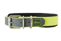 Hunter convenience halsband Comfort neongeel 55 cm / 25 mm zacht