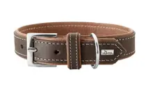 Hunter porto halsband tabak/cognac leder 45 cm