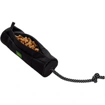 Hunter trainer snack dummy&touw zwart 20cm - afbeelding 2
