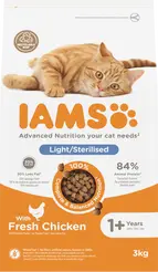 Iams cat adult sterilised&overweight 3 kg Kattenvoer
