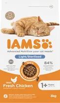 Iams cat adult sterilised&overweight 3 kg Kattenvoer - afbeelding 1