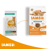 Iams cat adult sterilised&overweight 3 kg Kattenvoer - afbeelding 2