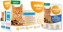 Iams cat delight adult sea collection in gravy 12x85 gram kattenvoer - afbeelding 1