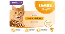 Iams cat delight kitten chicken in gravy 12x85 gram kattenvoer - afbeelding 2