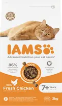 Iams cat senior 7+ kip 3 kg kattenvoer