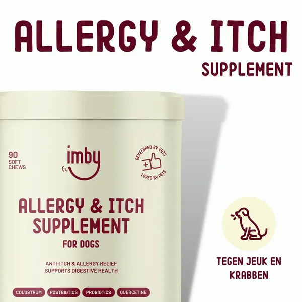 Imby allergy&itch supplement for dogs 90 soft-chews - afbeelding 1