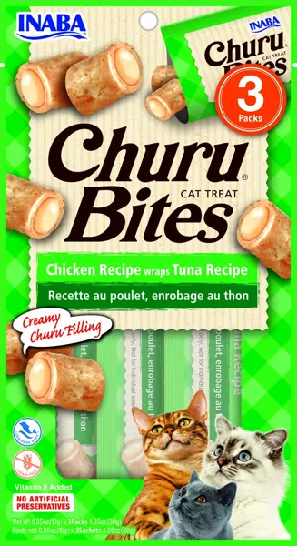 INABA CIAO churu bites kip wraps met tonijn vulling