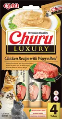 INABA CIAO churu luxury kip met wagyu cat treat