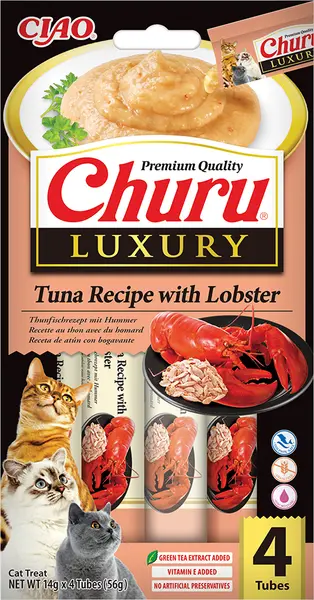 INABA CIAO churu luxury tonijn met kreeft cat treat - afbeelding 1