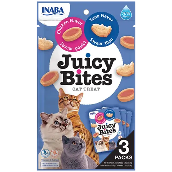INABA CIAO juicy bites tonijn & kip cat treat