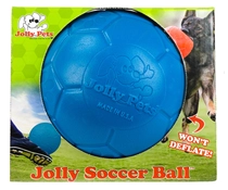 Jolly soccer ball 15 cm blauw - afbeelding 2