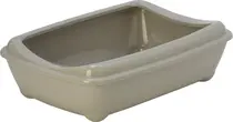 Kattenbak kunststof met rand 42cm grijs - afbeelding 1