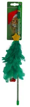 Kattenspeelgoed kersthengel kerstboom met bellen 40 cm - afbeelding 1