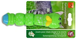 Kattenspeelgoed rups opwindbaar groen 15 cm - afbeelding 2