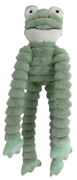 Kikker corduroy met piep hondenspeelgoed 90 cm - afbeelding 1