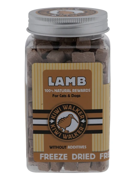 Kiwi walker freeze-dried snack lamb dogs&cats 90gr. - afbeelding 1