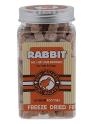 Kiwi walker freeze-dried snack rabbit dogs&cats 75gr.