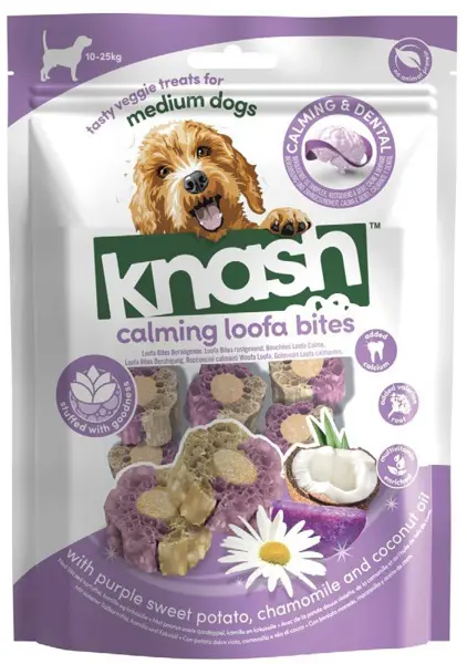 Knash Woofa bites dental calming paarse zoete aardappel kamille 100 gr - afbeelding 1