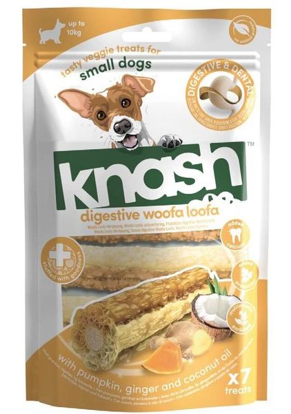 Knash Woofa loofa dental digestive pompoen gember small 7 stuks - afbeelding 1