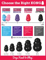 Kong extreme rubber zwart small hondenspeelgoed - afbeelding 4