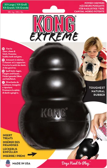 Kong extreme rubber zwart xx-large hondenspeelgoed - afbeelding 1