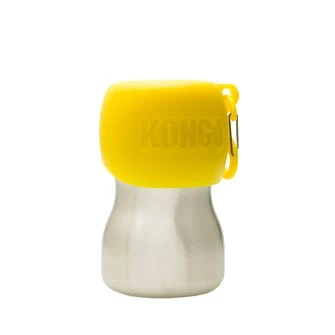 Kong H2O stainless steel water bottle 0.28 liter geel