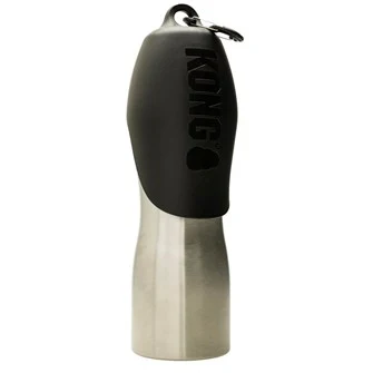 Kong H2O stainless steel water bottle 0.75 liter zwart