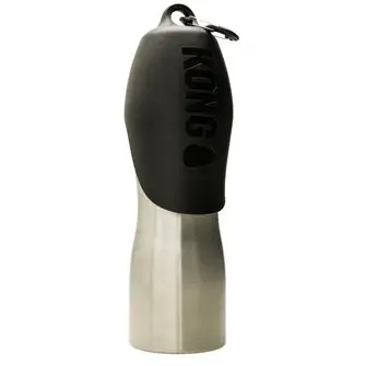 Kong H2O stainless steel water bottle 0.75 liter zwart