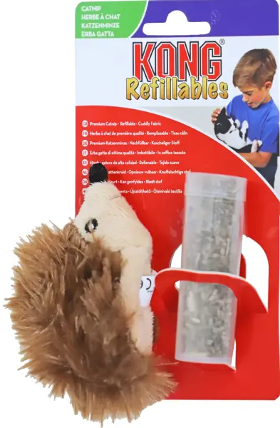 Kong Kattenspeelgoed refillables egel catnip - afbeelding 1