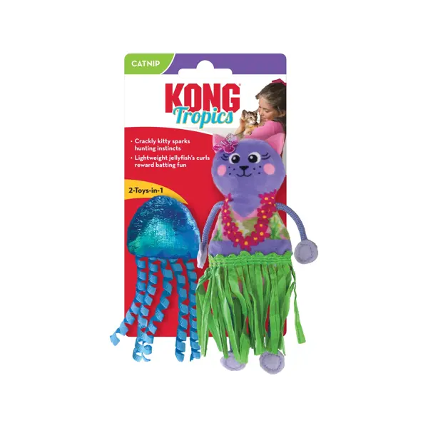 Kong Kattenspeelgoed tropics hula met catnip - afbeelding 1