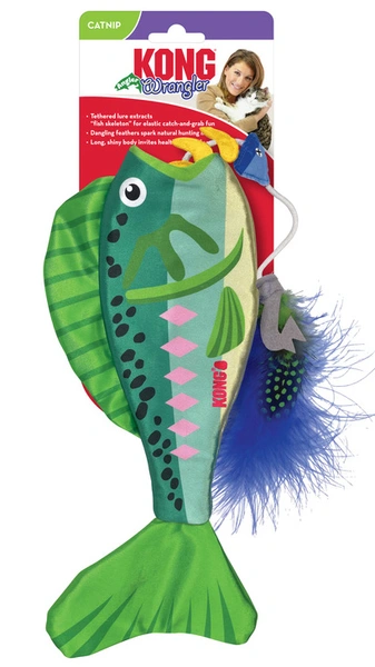 Kong Kattenspeelgoed wrangler fish catnip - afbeelding 1