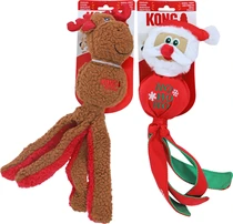 Kong kerst holiday wubba santa or reindeer large hondenspeelgoed - afbeelding 1
