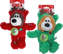 Kong kerst wild knots beer small/medium hondenspeelgoed