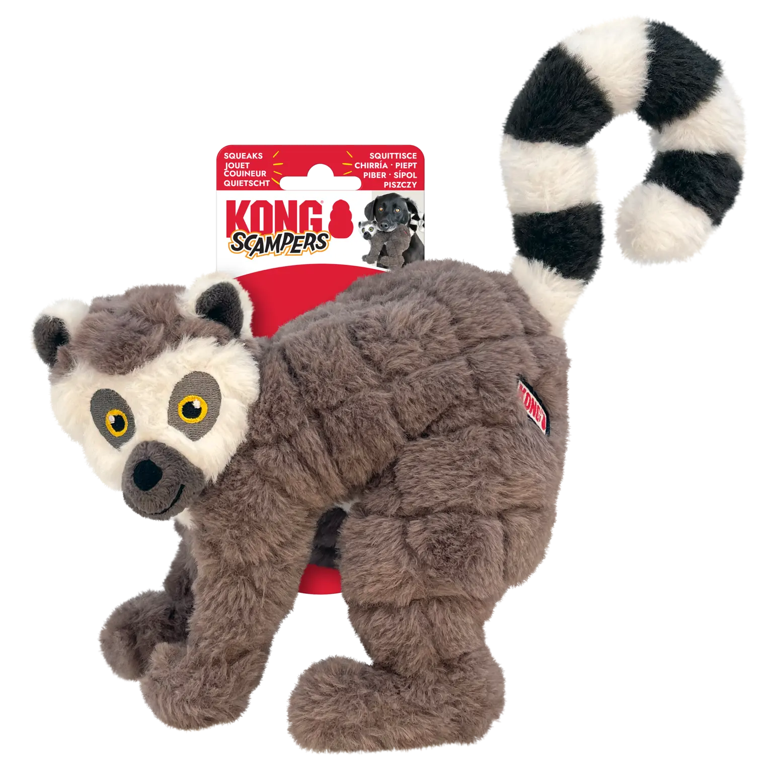 KONG Scampers Lemur Dog Toy main image 1