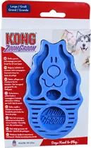 Kong zoom groom hond blauw - afbeelding 3