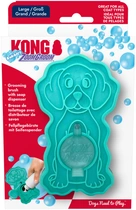 Kong zoomgroom bubbles hond large turquoise - afbeelding 1