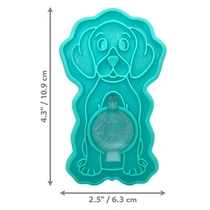 Kong zoomgroom bubbles hond large turquoise - afbeelding 3