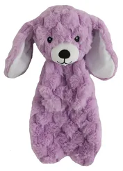Konijn soft crinkle met piep paars 40cm - afbeelding 1