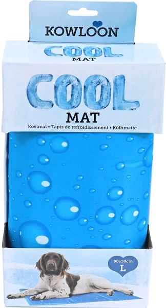 Kowloon cool mat blauw bubbleprint LARGE 90x50cm - afbeelding 1