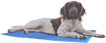 Kowloon cool mat blauw bubbleprint SMALL 50x40cm - afbeelding 2
