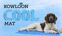 Kowloon cool mat blauw bubbleprint SMALL 50x40cm - afbeelding 3