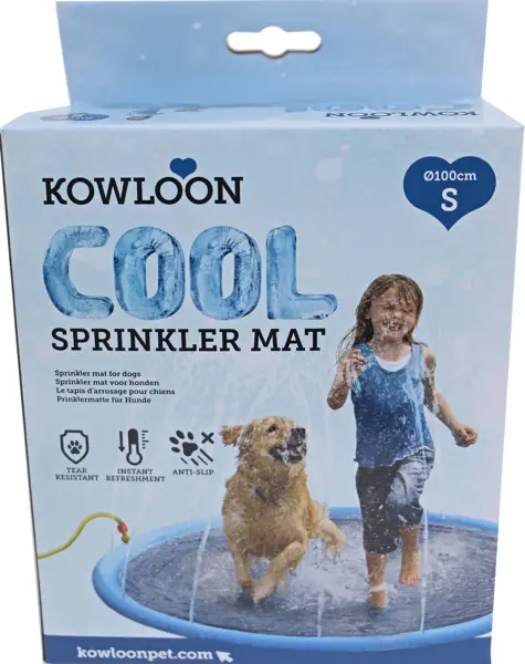 Kowloon sprinkler mat blauw small 100cm