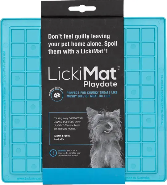 Lickimat hond playdate turqoise 20 cm likmat - afbeelding 1