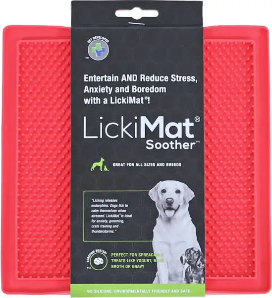 Lickimat hond soother roze 20 cm likmat