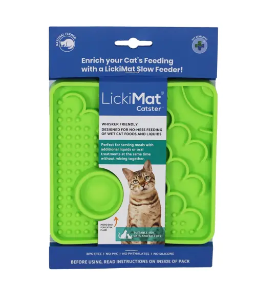 Lickimat kat catster groen 15 cm - afbeelding 1