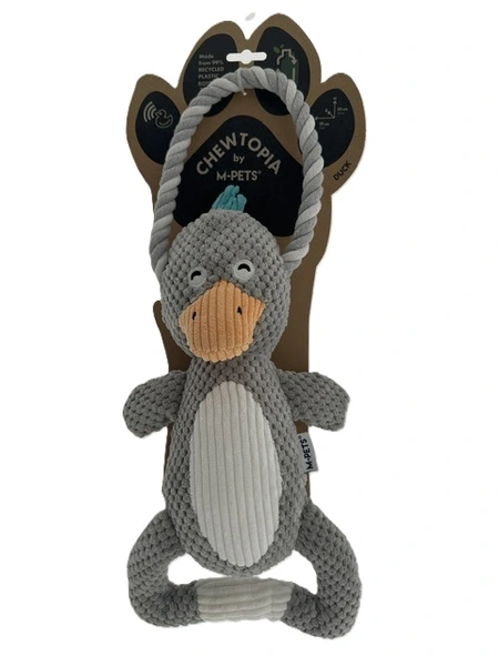 M-PETS chewtopia ECO dog toy duck hondenspeelgoed - afbeelding 1